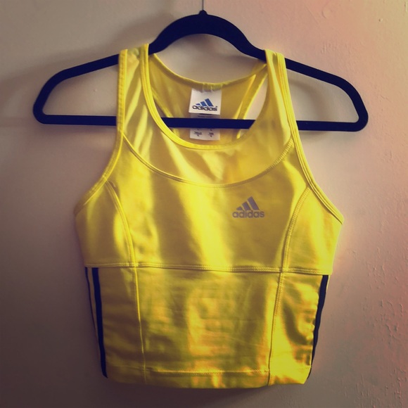 yellow athletic top